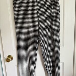Old Navy Black and White Dress Pants Houndstooth